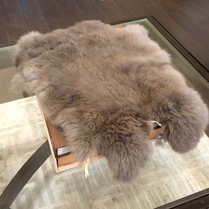 Vintage Fur Table Throw